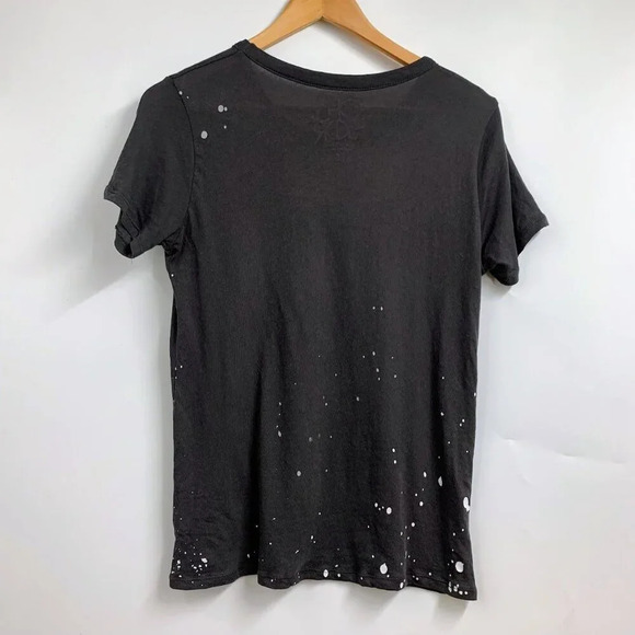 Chaser Women's Easy Tiger Paint Splatter Short Sleeve Crew Neck T‎ Shirt Size S - Picture 2 of 11